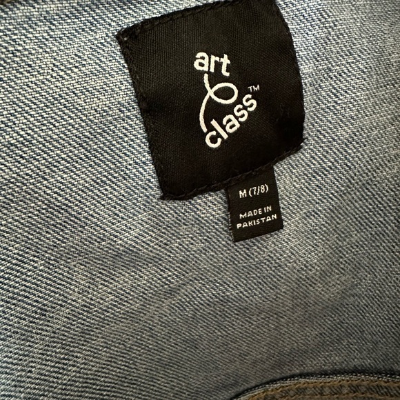 Disney Kids Denim Jacket with Mickey Mouse Patch size Medium 7/8 - Picture 3 of 3